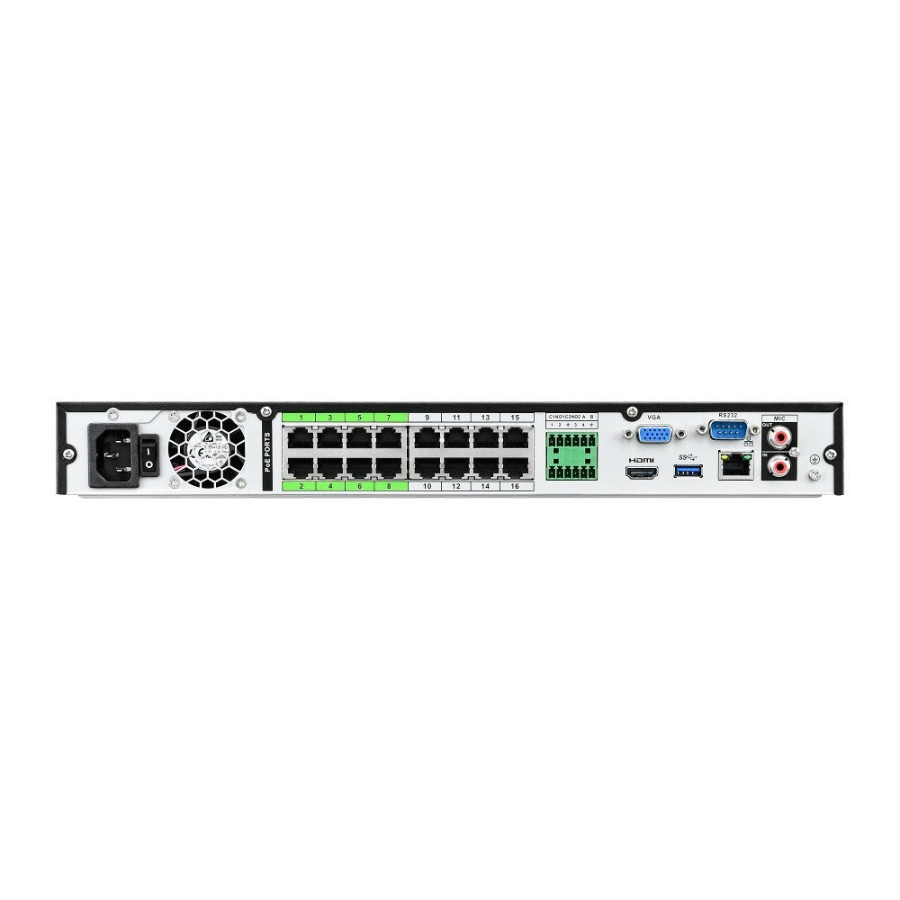 BCS BCS-L-NVR1602-A-4K-16P Enregistreur IP 16 canaux avec technologie AcuPick et exPoE