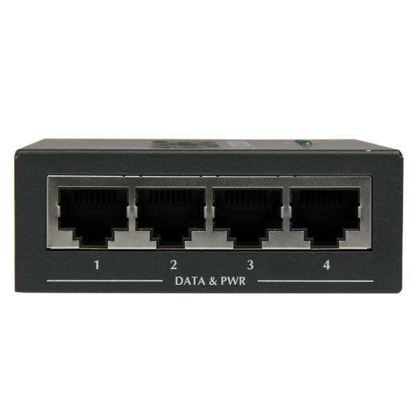 4 Port Gigabit Midspan - PoE+Injector