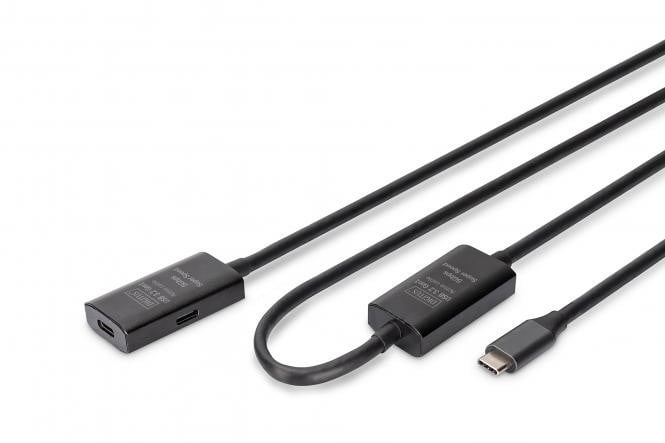 Câble d'extension actif, USB 3.2 Gen1, 5Gbps, USB-C - USB-C, 10m