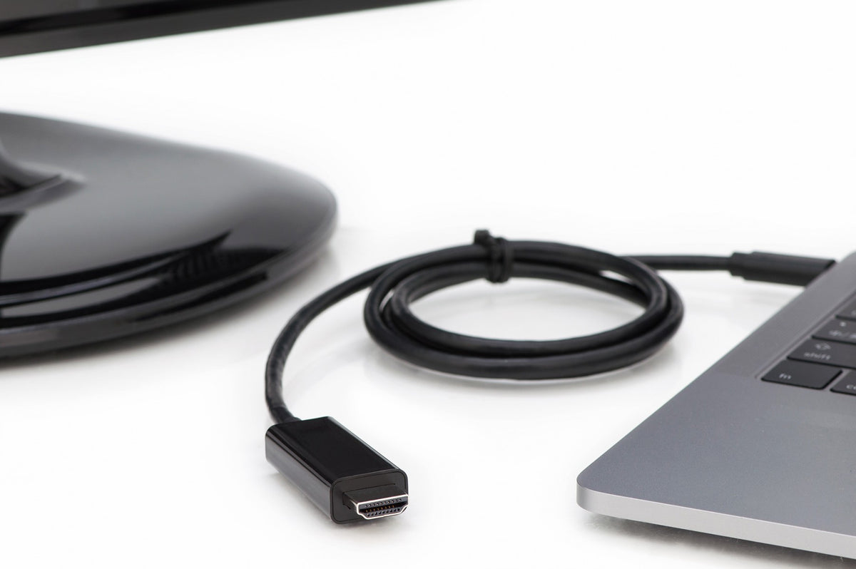 Digitus AK-300330-020-S câble vidéo et adaptateur 2 m USB Type-C DisplayPort Noir