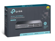 TP-Link TL-SF1016DS commutateur réseau Non-géré Fast Ethernet (10/100) 1U Noir