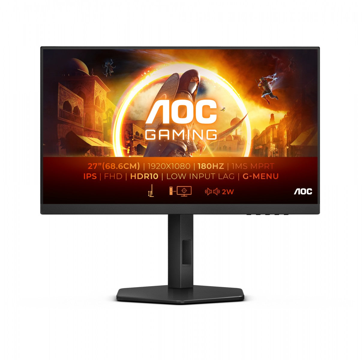 "AOC G4 27G4X écran plat de PC 68,6 cm (27"") 1920 x 1080 pixels Full HD LED Noir, Gris"