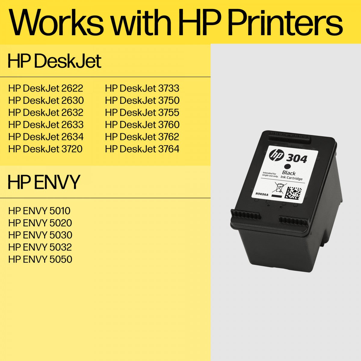 HP 304 2-Pack Black/Tri-color Original Ink Cartridges