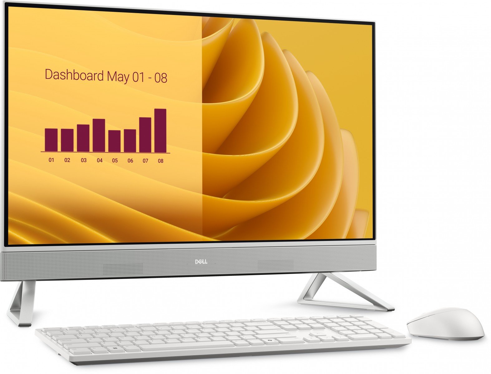 "Dell 27 All-in-One EC27250 C5-120U 16GB 512GB SSD 27"" FHD Integrated 90W WLAN W11 Pro 1Y Basic Onsite"