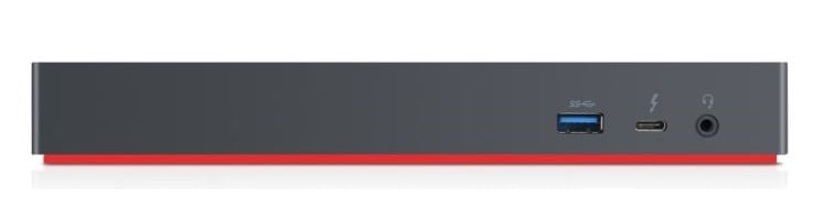 Lenovo 40AN0135EU station d'accueil Avec fil Thunderbolt 3 Noir, Rouge