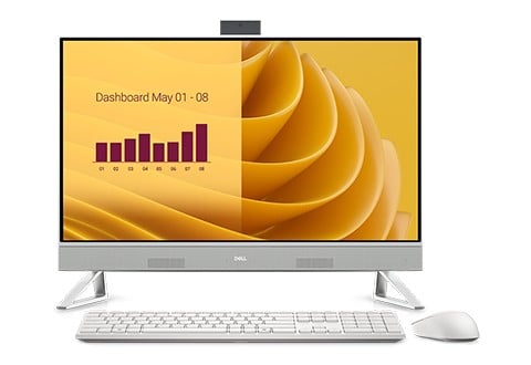 "Dell 27 All-in-One EC27250 C5-120U 16GB 512GB SSD 27"" FHD Integrated 90W WLAN W11 Pro 1Y Basic Onsite"