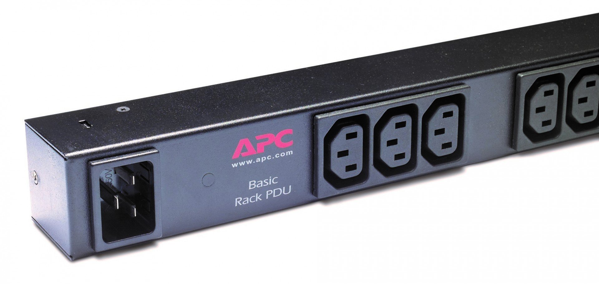APC Basic Rack PDU Zero U Rack AC 120/208/230V input IEC 60320 C20 output connectors 15 power IEC 60320 C13 0U 2.4m cord BK