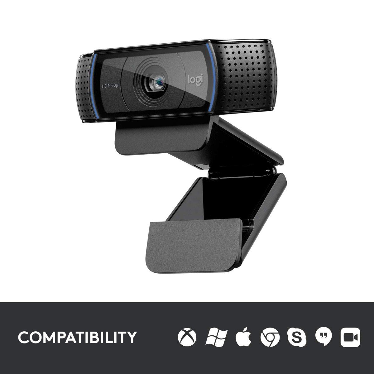 LOGITECH HD Pro Webcam C920 Webcam colour 1920 x 1080 audio USB 2.0 H.264
