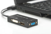 Digitus AK-330403-002-S câble vidéo et adaptateur 0,2 m HDMI Type A (Standard) DVI-D Noir
