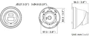 Hikvision DS-2CD2383G2-LI2U(2.8mm)(NOIR) Caméra réseau turret fixe 8 MP avec Acusense et éclairage hybride intelligent