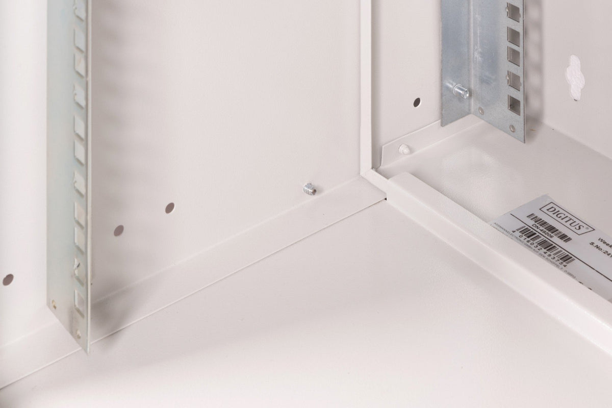 "Armoire réseau murale 19"" 12U, SOHO PRO 595 x 540 x 400 mm, porte en verre, gris, non assemblée, 60 kg"