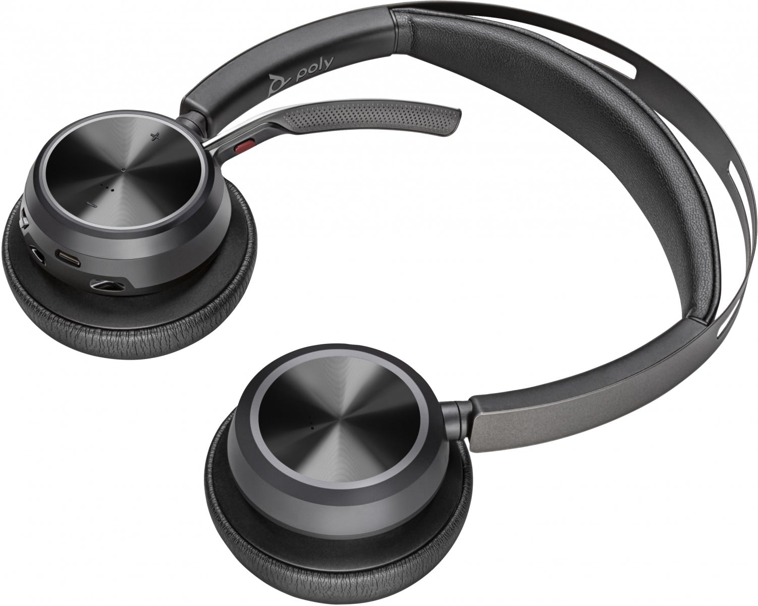 HP Poly Voyager Focus 2 USB-C-C Headset +USB-C/A Adapter +Charging Stand Sans fil Arceau Business/Everyday Bluetooth Socle de chargement Noir