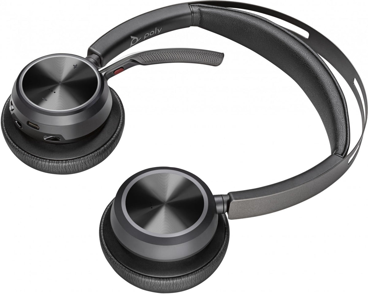 HP Poly Voyager Focus 2 USB-C-C Headset +USB-C/A Adapter +Charging Stand Sans fil Arceau Business/Everyday Bluetooth Socle de chargement Noir