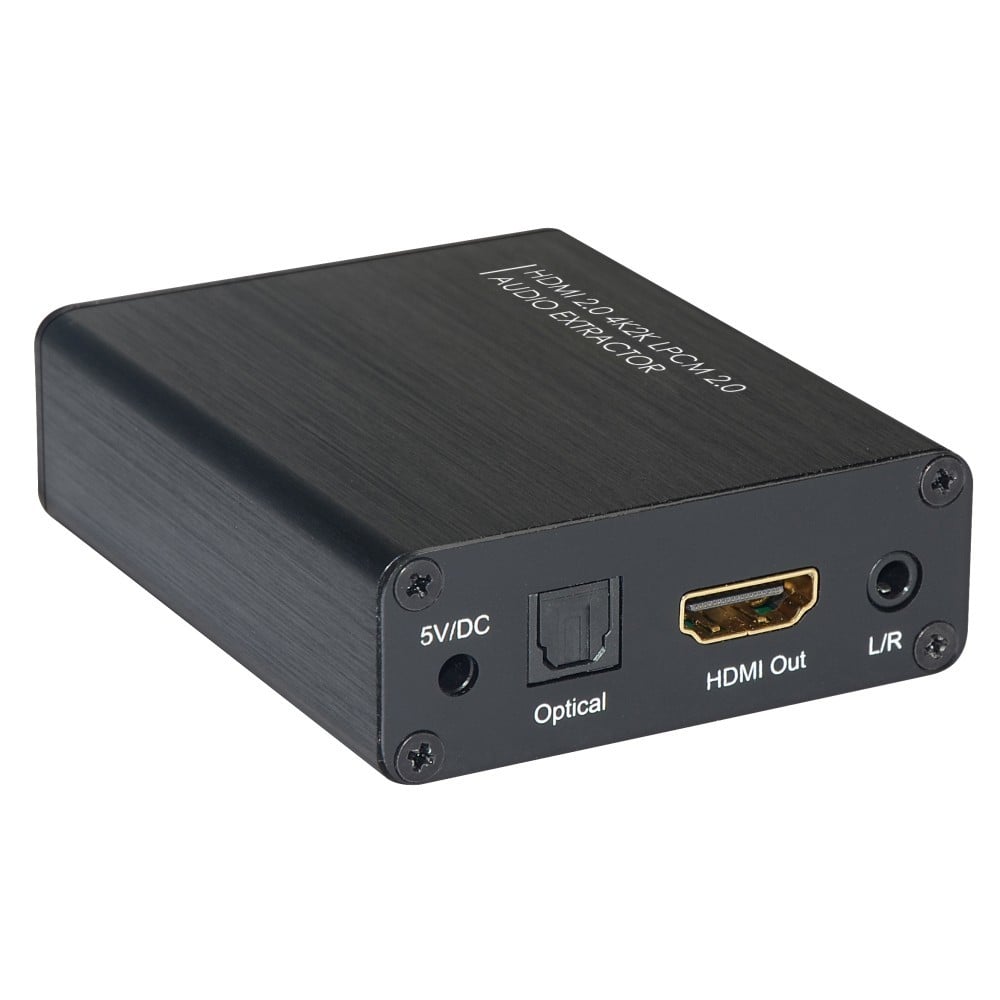 Techly IDATA HDMI-EA4K Extracteur audio SPDIF 5.1CH, analogique 3.5mm 2CH avec HDMI 4K60Hz