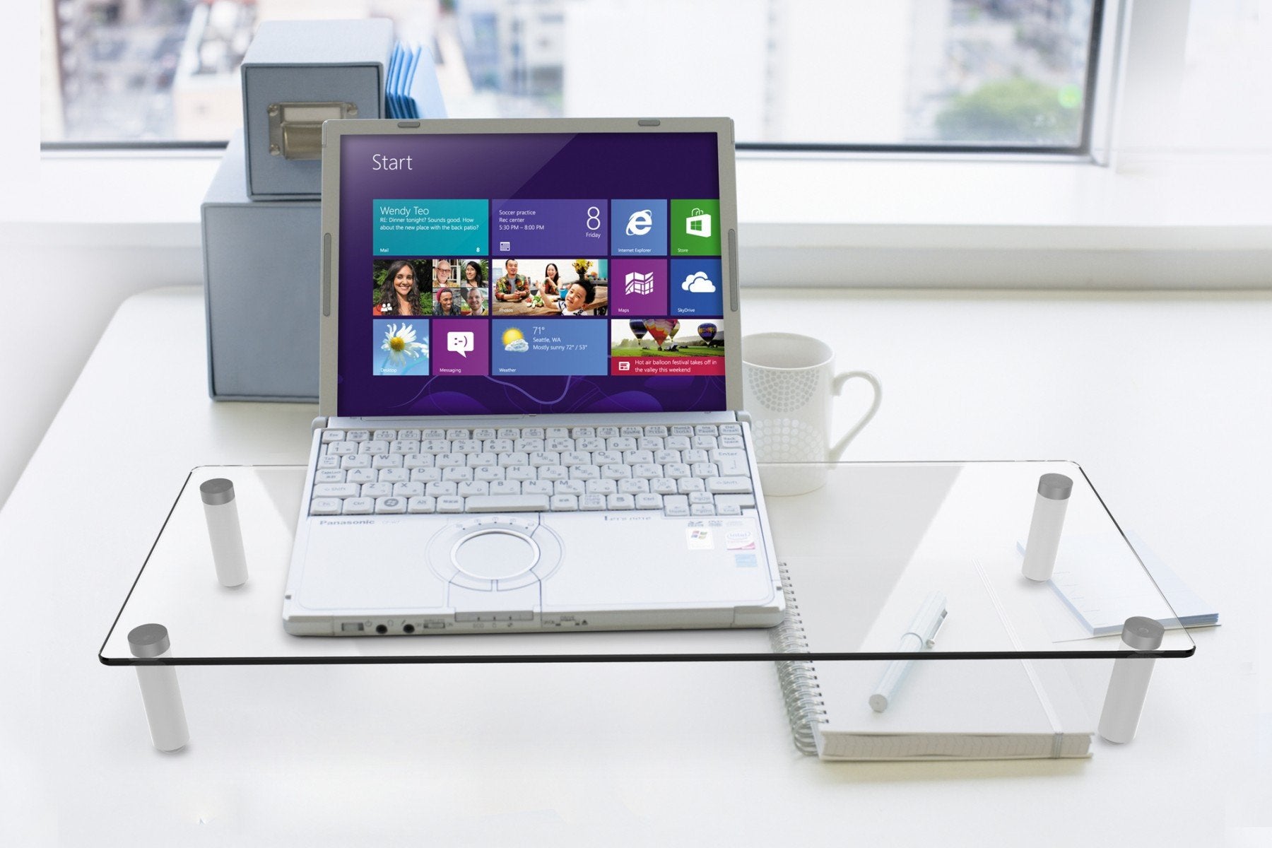 Digitus Support de moniteur universel en verre