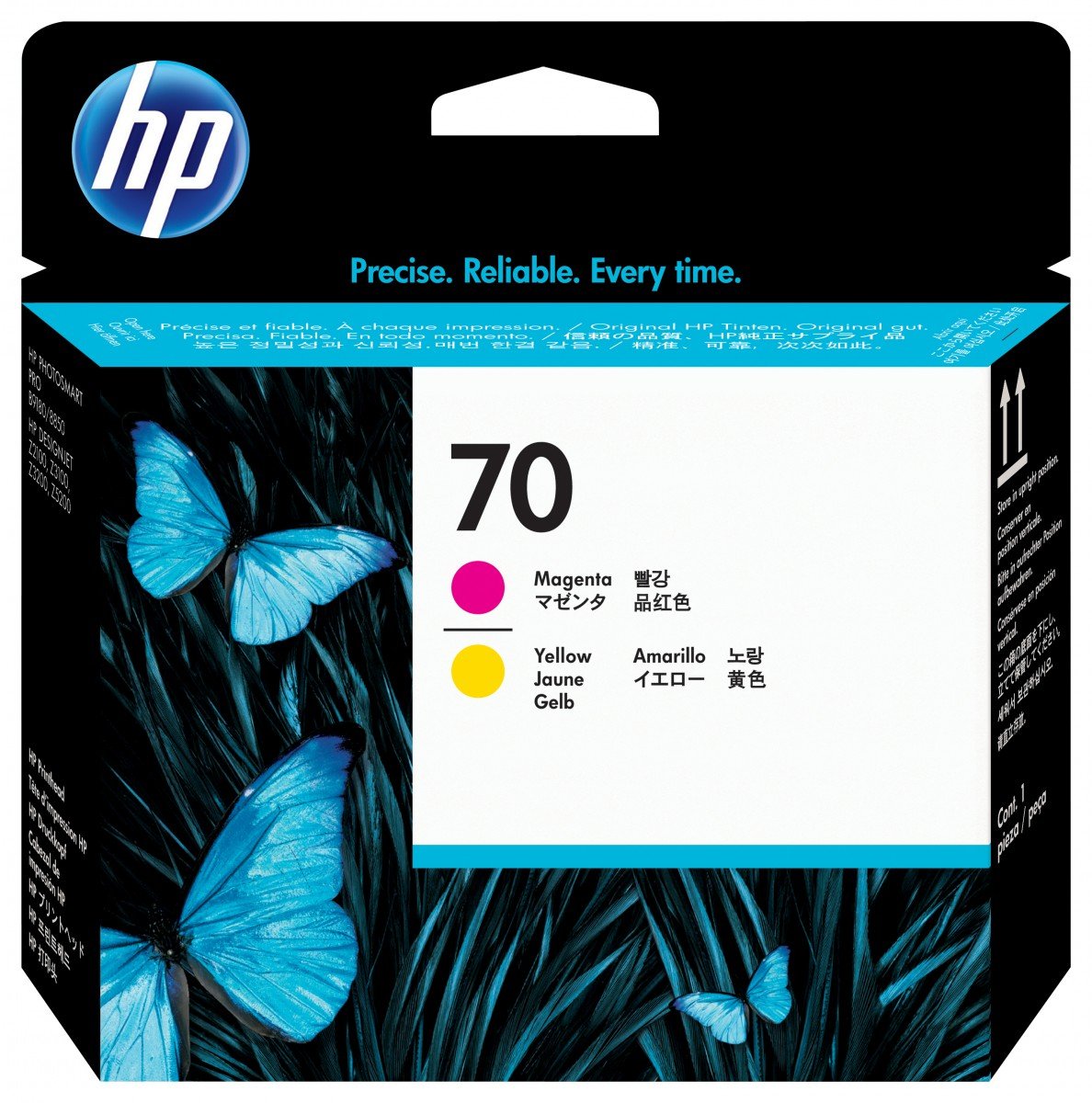HP 70 original printhead C9406A magenta and yellow standard capacity 1-pack