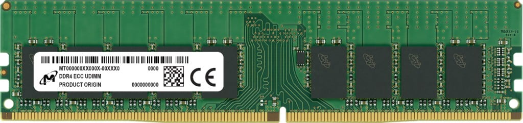 Micron DDR4 ECC UDIMM 8GB 1Rx8 3200