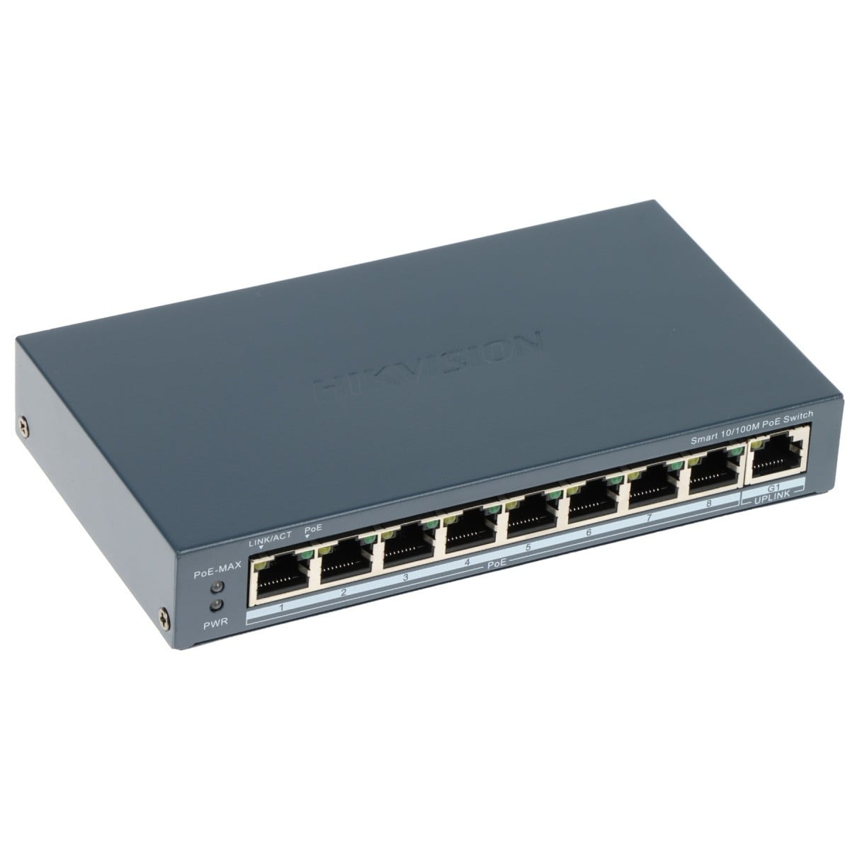 Hikvision DS-3E1309P-EI(B) Commutateur POE intelligent Fast Ethernet 8 ports