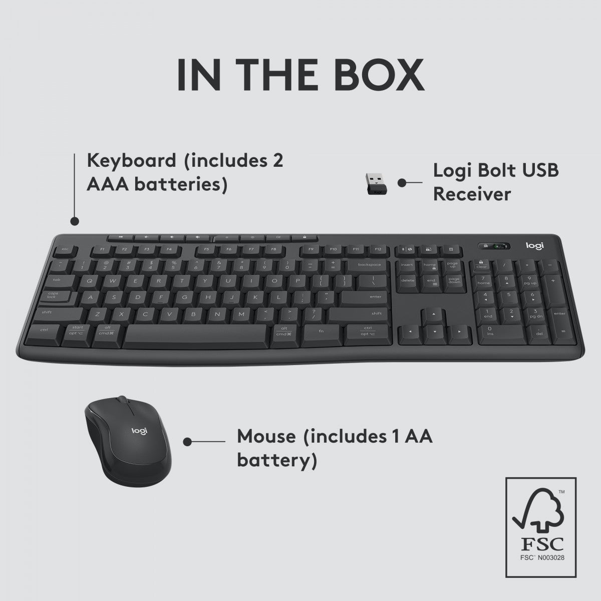 Logitech MK370 Combo for Business clavier Souris incluse Bureau Bluetooth QWERTZ Suisse Graphite