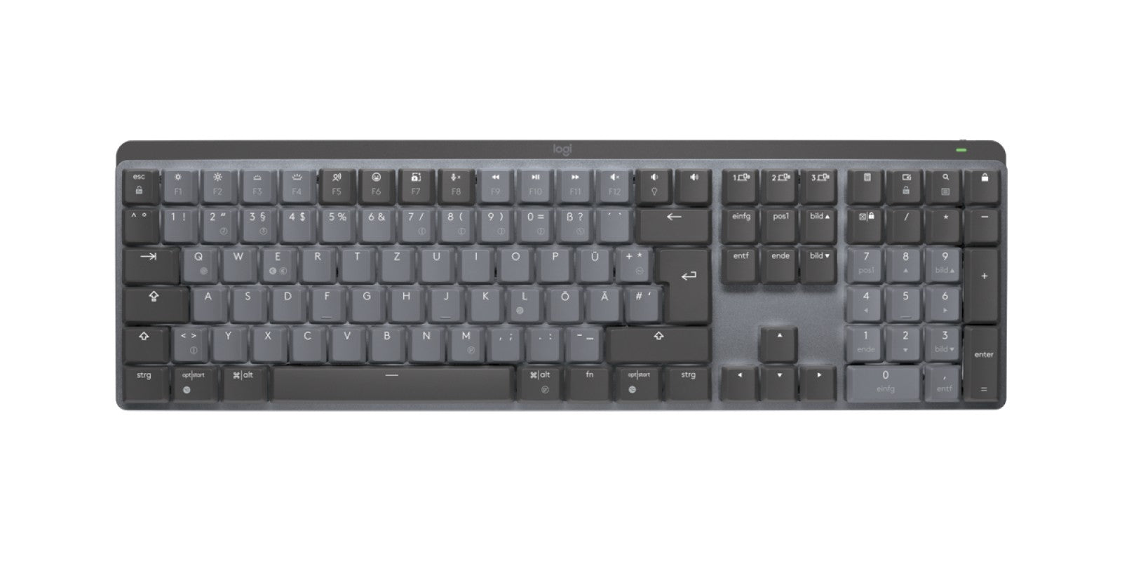 LOGITECH MX Mechanical Wireless Illuminated Performance Keyboard - GRAPHITE - (DE)
