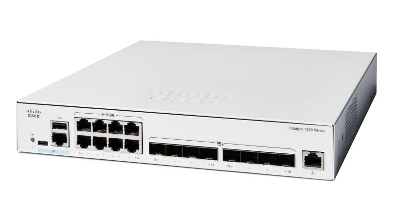 CISCO Catalyst 1300 16-Port Switch / 8-Port 10GE RJ45 + 8-Port 10GE SFP+