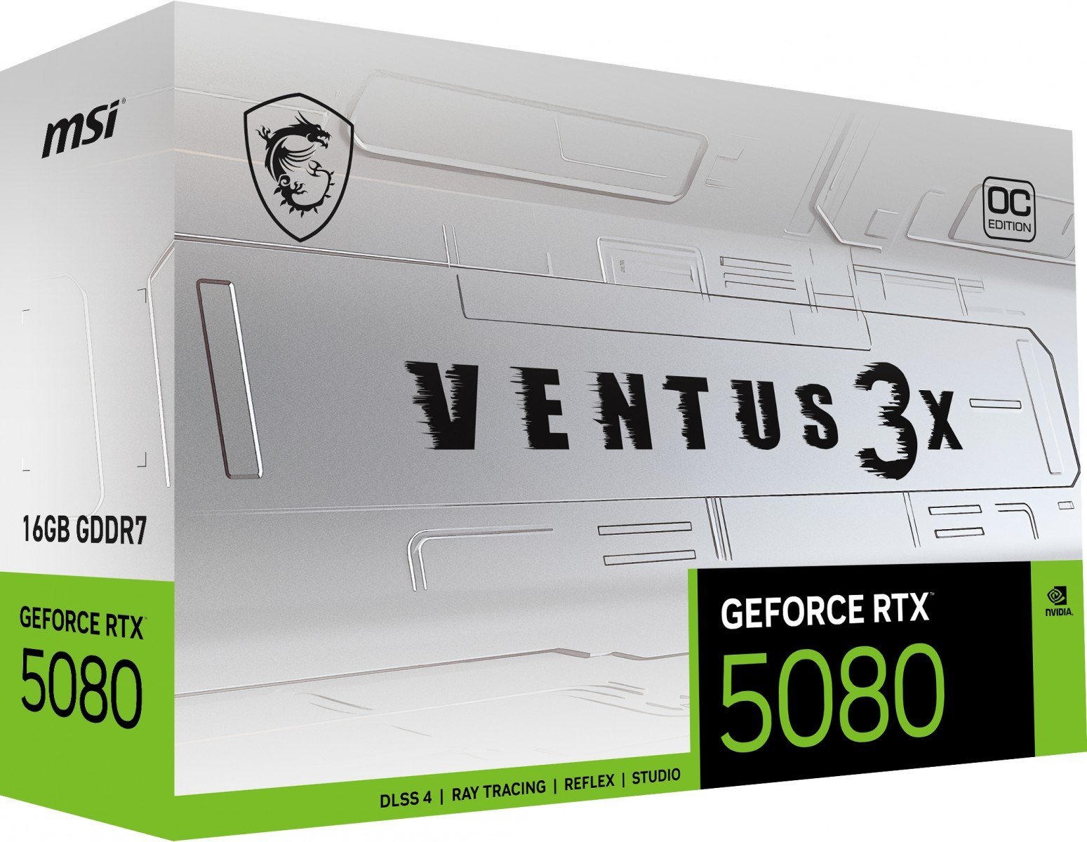 MSI GeForce RTX 5080 Ventus 3X OC White 16GB GDDR7 DLSS4