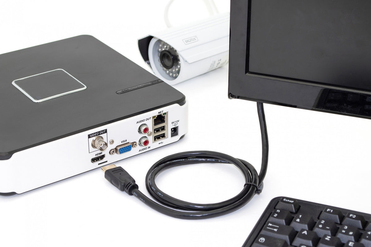 Digitus DB-330123-010-S câble HDMI 1 m HDMI Type A (Standard) Noir