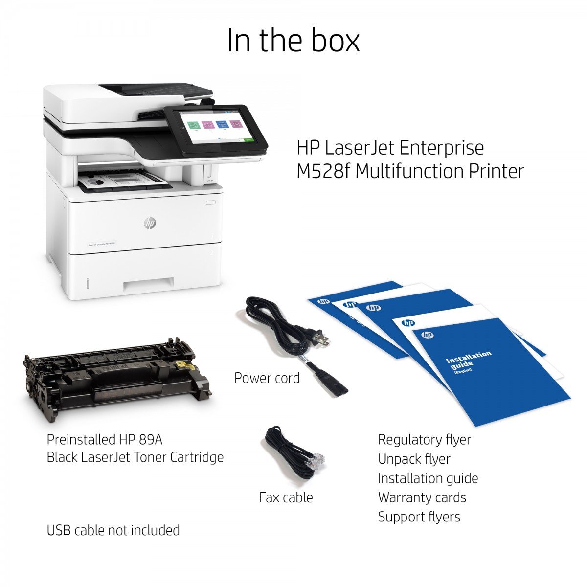 HP LaserJet Enterprise MFP M528f MFP Mono laser A4 43ppm Copy 43ppm Print 650sheets USB LAN