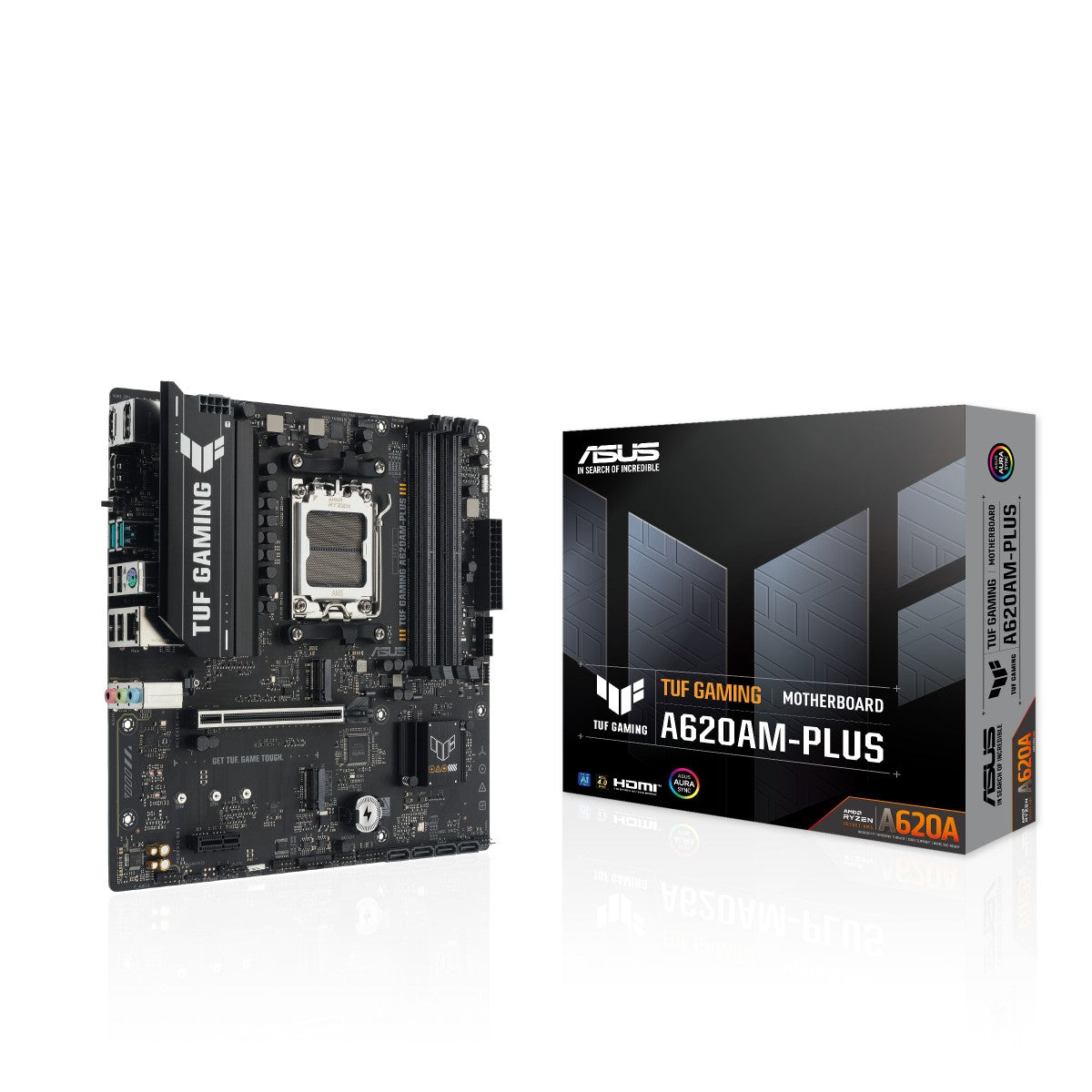ASUS AMD A620A micro-ATX motherboard 4xDDR5 1xHDMI 2.1 2xDP 1.4 2xM.2 4xSATA