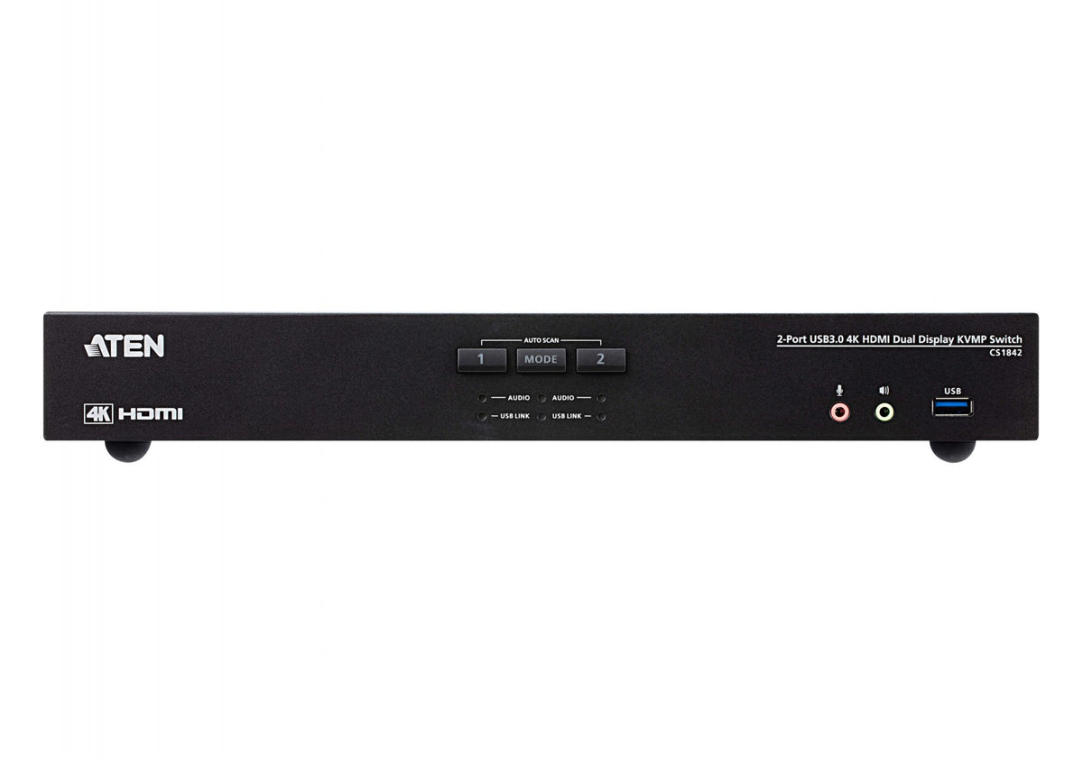 ATEN CS1842-AT-G commutateur écran, clavier et souris Noir