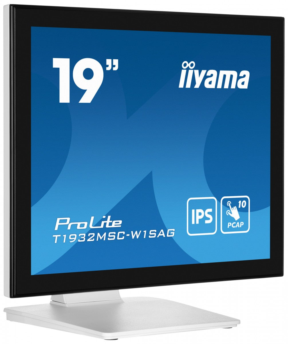 "iiyama ProLite T1932MSC-W1SAG écran plat de PC 48,3 cm (19"") 1280 x 1024 pixels Full HD LED Écran tactile Dessus de table Blanc"
