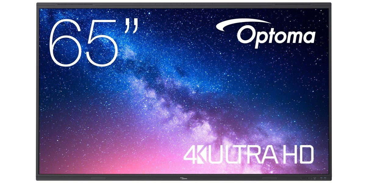OPTOMA 5653RK 65p 400cd/m2 UHD Interactive 4K Multi-Touch-Display Android 13 Integrated Google Play Store