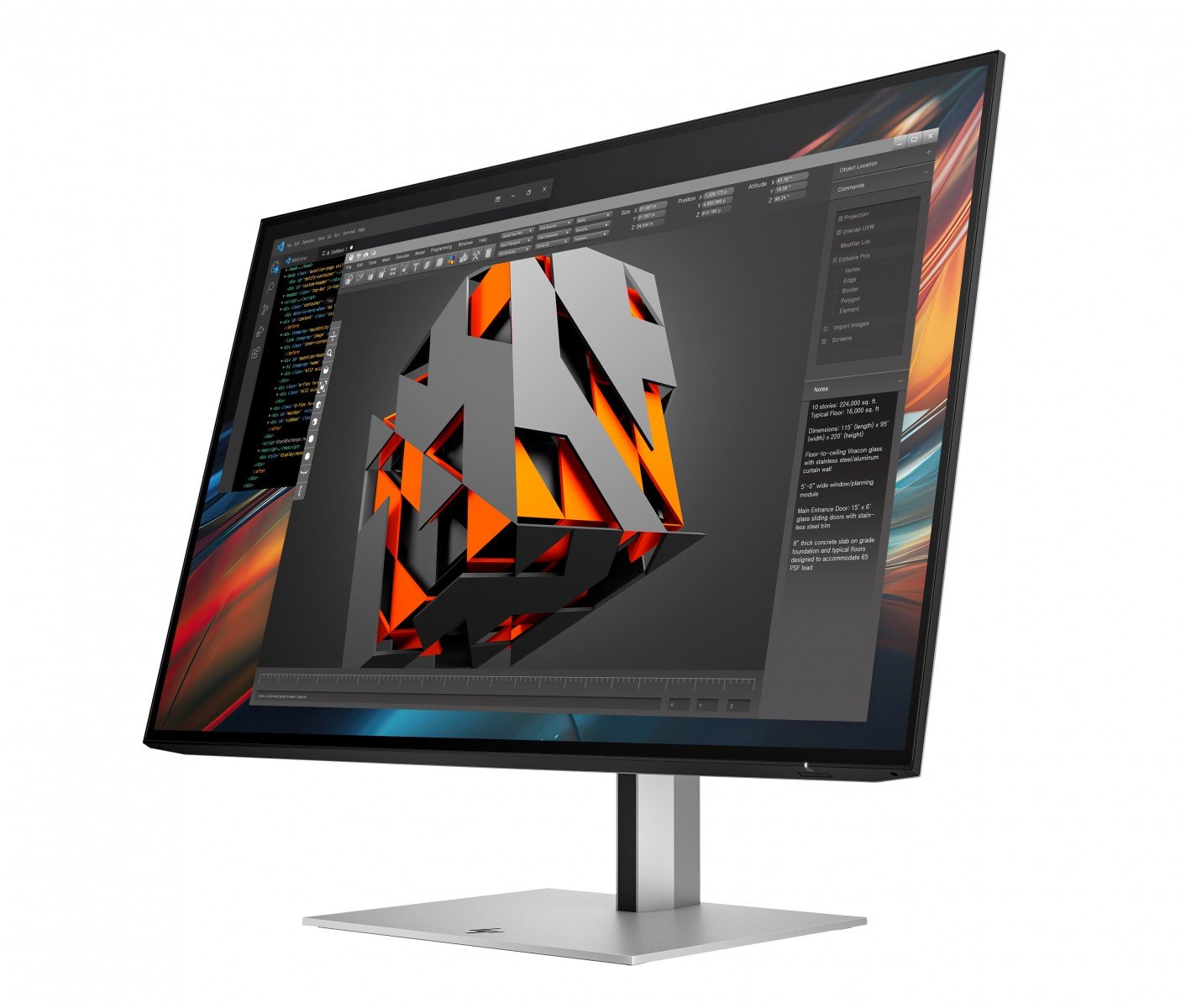 "HP Series 7 Pro 724pu écran plat de PC 61 cm (24"") 1920 x 1200 pixels LCD Argent"