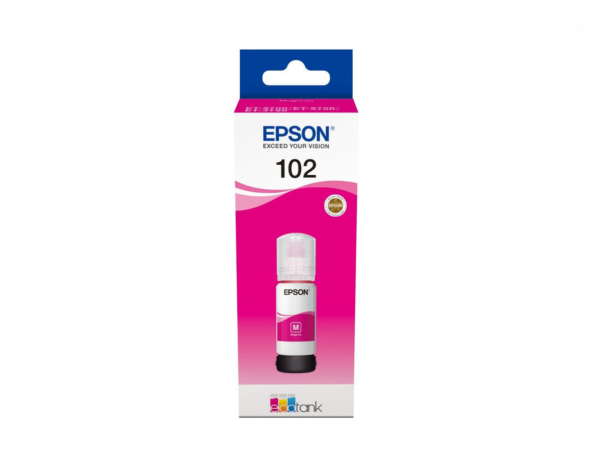 EPSON 1LB 102 EcoTank Magenta ink bottle