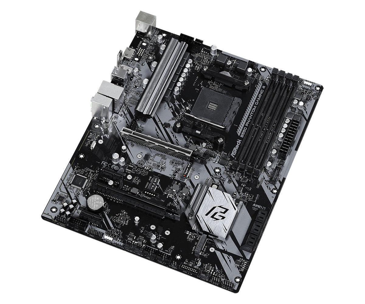 ASRock 90-MXBCY0-A0UAYZ Carte mere B550 Phantom Gaming 4 ATX pour AMD Ryzen