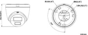 Hikvision DS-2CD1363G2-LIUF/SL 2.8mm PL 6 MP Caméra Réseau Turret Fixe a Lumiere Hybride Intelligente (interface polonaise uniquement)