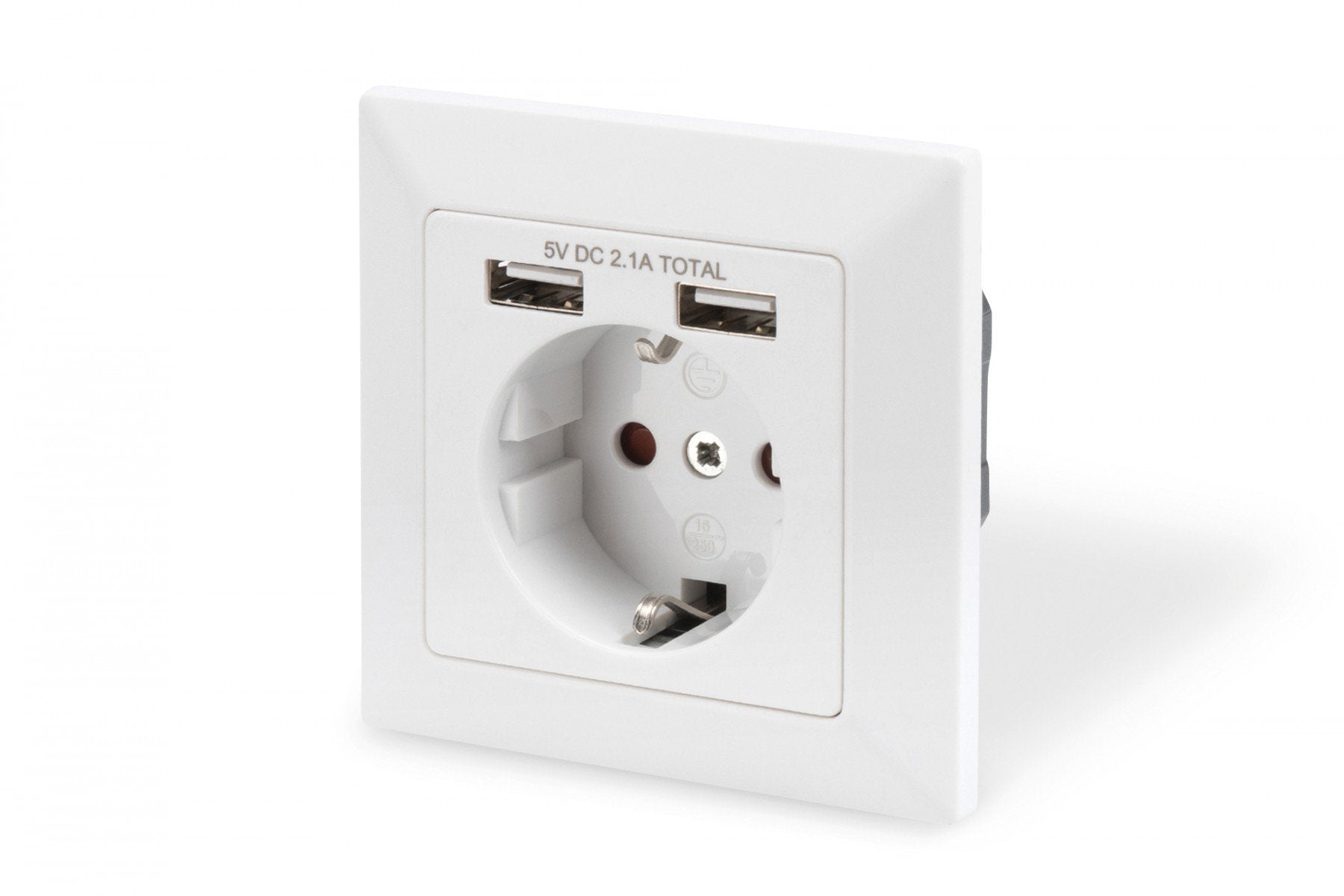 Digitus DA-70613 prise de courant 2x USB Blanc