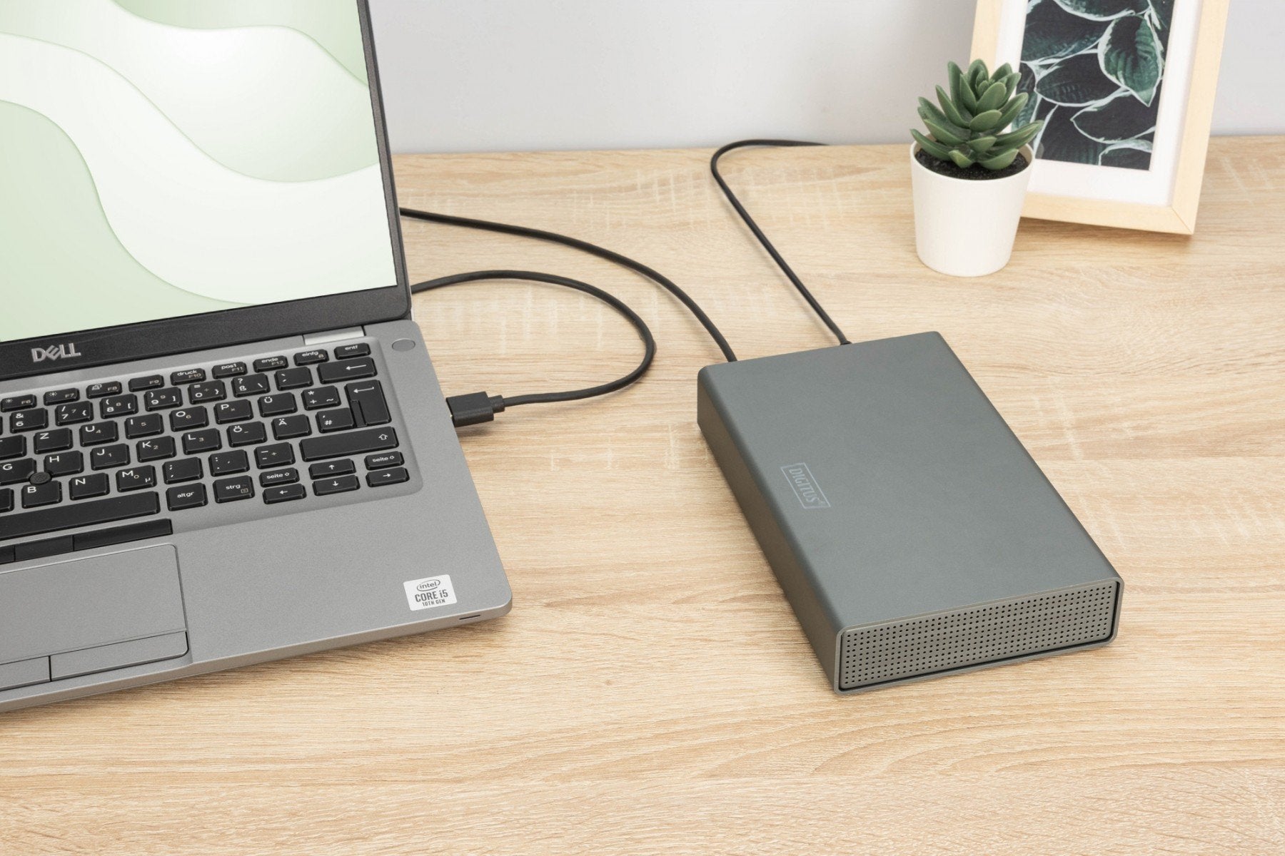 "Boîtier USB 3.0 pour SSD/HDD SATA III 3,5"" max. 16 To avec alimentation, en aluminium"