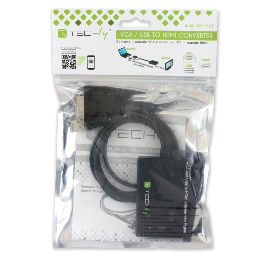 Techly IDATA HDMI-VGA3 Adaptateur HDMI vers SVGA+USB