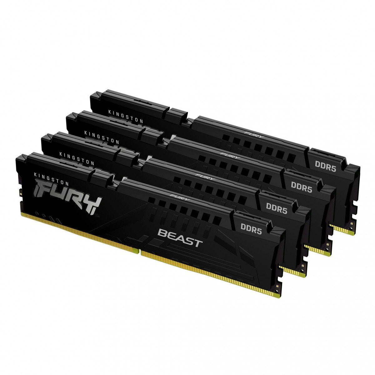 KINGSTON FURY Beast 64Go 6000MT/s DDR5 CL40 DIMM Kit of 4 Black XMP