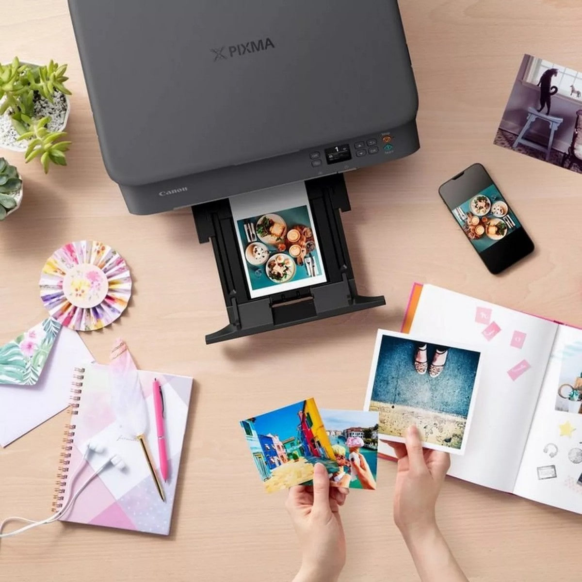 CANON PIXMA TS5350i MFP colour inkjet A4 13ipm Print 200sheets USB Wi-Fi Black (P)