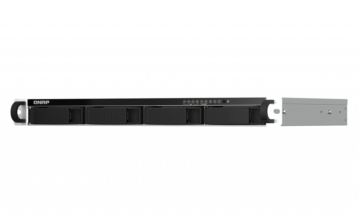 QNAP 4-bay short depth 12p rackmount NAS Intel Celeron N5105/N5095 quad-core