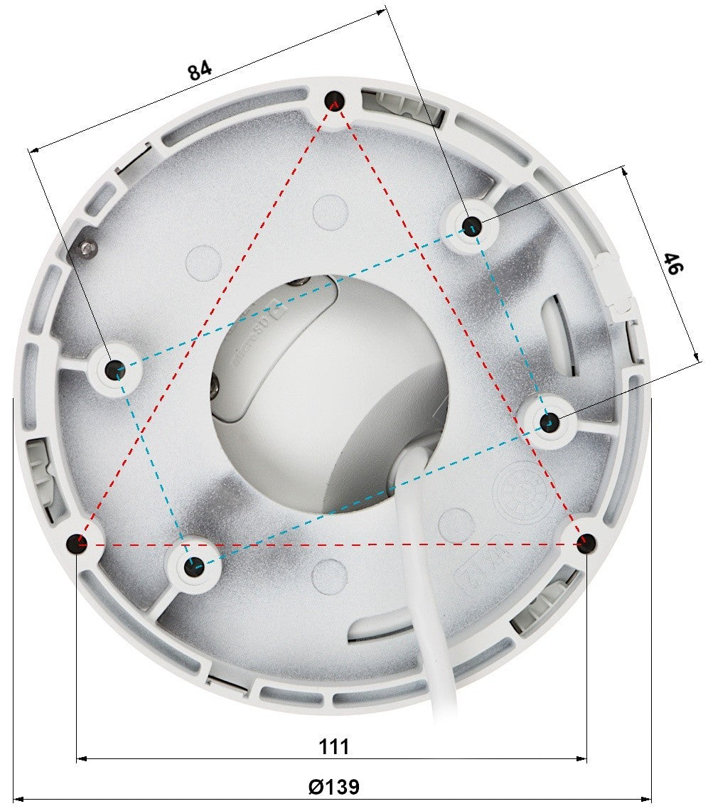 Hikvision DS-2CD2346G2H-IU(2.8mm)(eF) Caméra réseau fixe turret 4 MP alimentée par Darkfighter