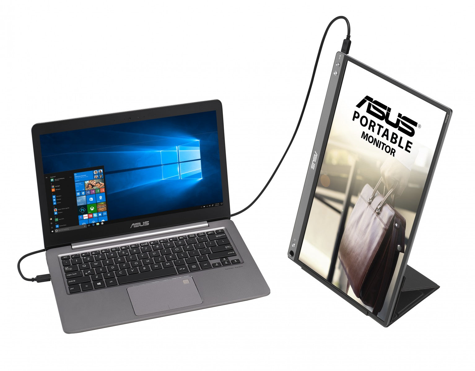 "ASUS ZenScreen MB16ACE écran plat de PC 39,6 cm (15.6"") 1920 x 1080 pixels Full HD LED Gris"