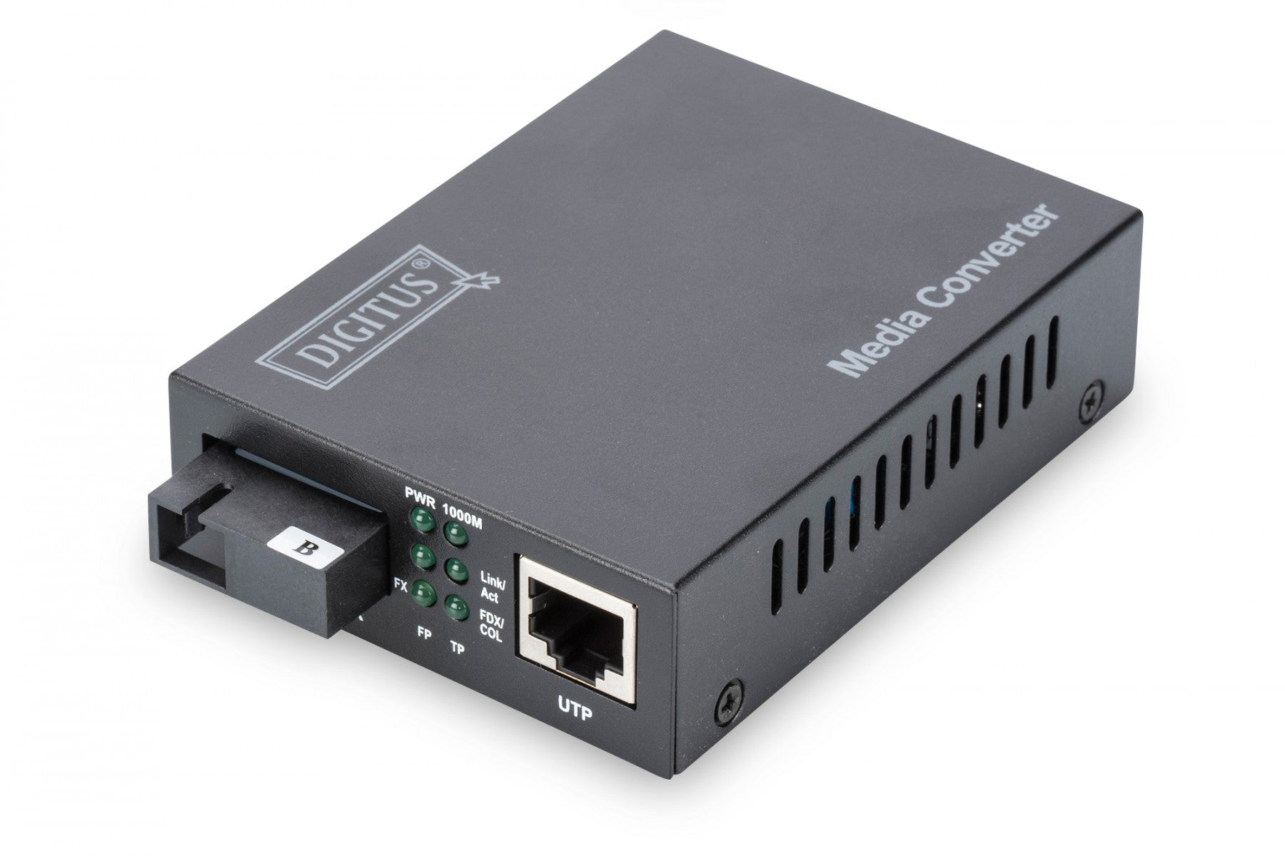 Digitus DN-82123 convertisseur de support réseau 1000 Mbit/s 1550 nm Monomode Noir