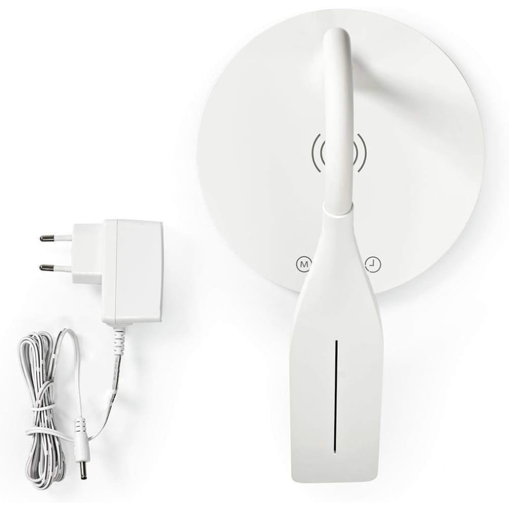 Techly I-LAMP-DSK10 Lampe de bureau LED 5,5W tactile avec chargeur Qi 15W