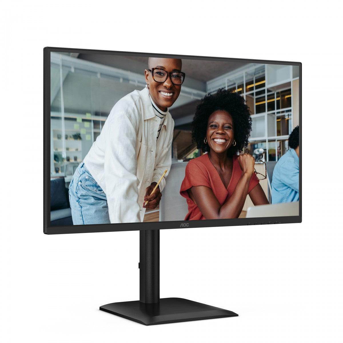 AOC 27E4CV - Écran LED - 27" - 1920 x 1080 Full HD -  @ 120 Hz - IPS - 300 cd/m² - 1500:1 - 4 ms - HDMI, DP, USB-C, RJ45, GAR 5 ans