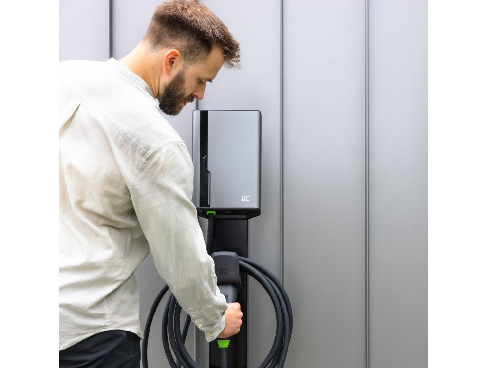 Green Cell EVGCAKHP1 HabuDen Post Poteau de montage pour borne de recharge EV HabuDen Wallbox
