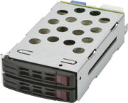 "Supermicro MCP-220-82616-0N Obturateur de baie de lecteur 2x 5,25"" Panneau de support Noir, Métallique"