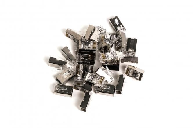 Digitus X-ML-6F-EZ connecteur de fils RJ45 Gris, Transparent
